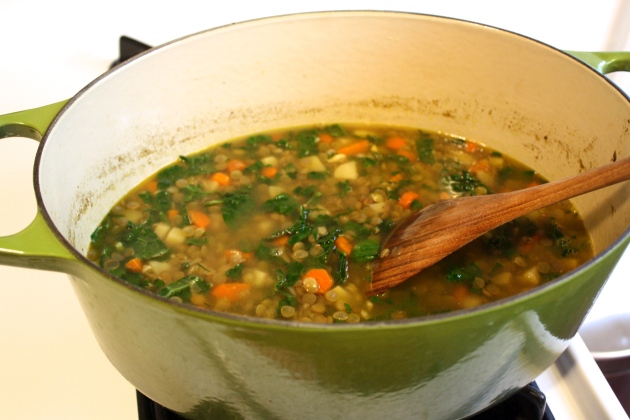 Lentil, Kale, and Potato Soup - recipes for fertility